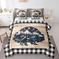thumbnail image 1 of YST Ensemble de Literie Rustique de Ferme 7 Pcs avec Draps, Taille Grand, Polyester, 1 of 5