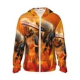 thumbnail image 1 of Balery Honeybee On Vibrant Flower Sudadera ligera de manga larga con capucha y protección solar UPF 50+ para hombre y mujer, ideal para pesca y running-XX-Large, 1 of 7