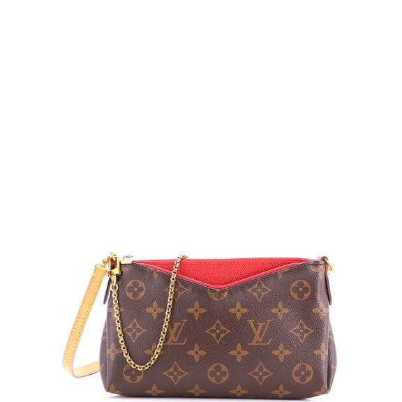 Pre-Owned Pallas Clutch Monogram Canvas with Leather By Rebag