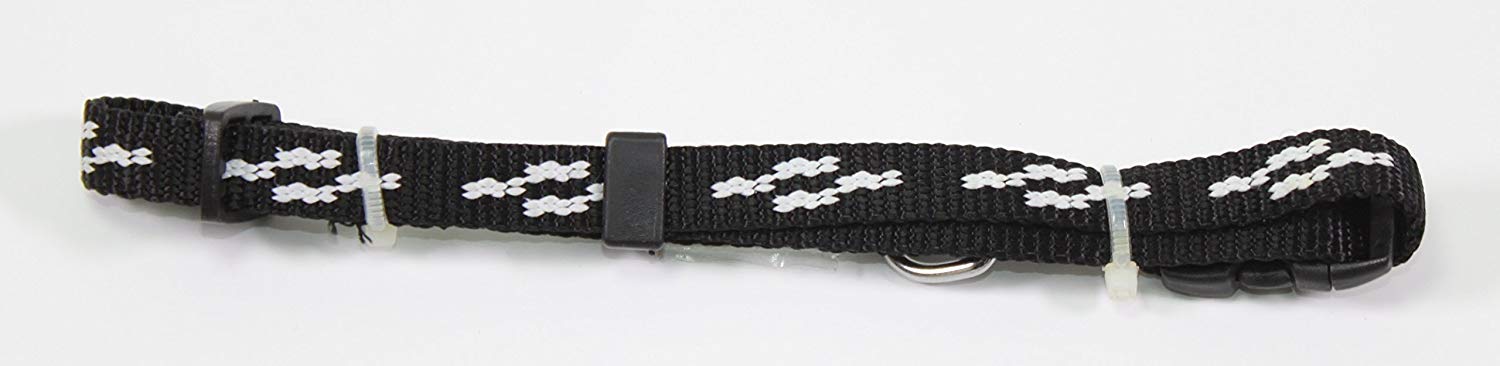 6" to 10" Inch Adjustable Solid Cross Nylon Collar for Small Sized Dogs