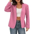 thumbnail image 4 of KyCheLot Plus Size Blazers for Women Fall Solid Color Long Sleeve Jackets Casual Work Business Officewear, 4 of 9