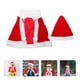 thumbnail image 2 of KAKOWELY 1 juego de disfraz de Papá Noel navideño para niños, capa, sombrero, decoración de cosplay, ropa de cosplay, 2 of 4