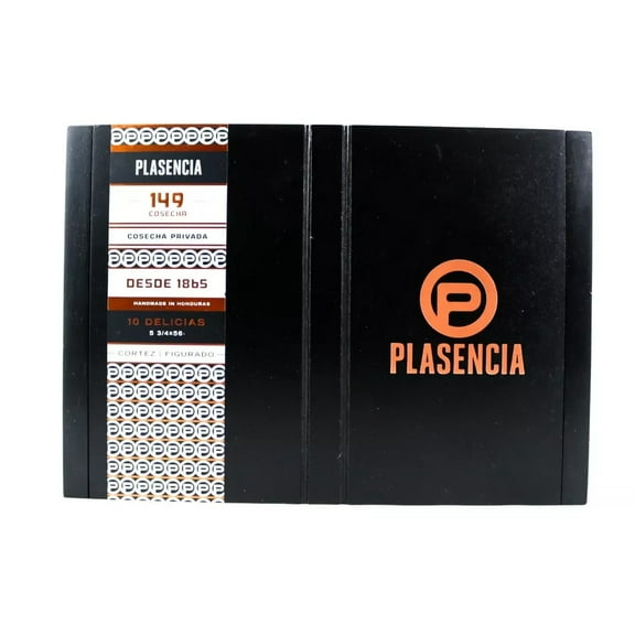 Plasencia Figurado149 Cortez Empty Wood Cigar Box 10" x 7" x 1.5"