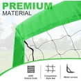 thumbnail image 7 of BOHEN 12x6FT/9x5FT/6x4FT Portable Metal Soccer Goal for Backyard with Carry Bag - Fun for Outdoor Indoor Training Games for Kids Adult, for Easy Storage and Transportation (12x6FT, 1 Piece, Green), 7 of 7