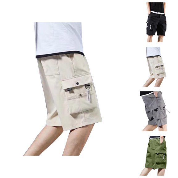 Loose Fit Cargo Bermuda Shorts Men Mens Cargo Shorts Breathable Casual Fishing Outdoor Cargo Shorts