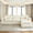 White-4 Seat, variant on AUU Modern Oversized Modular Loveseat Sofa, Cloud-Like Boneless Couch for Living Room Apartment