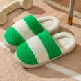 thumbnail image 2 of Vedolay Womens House Slippers Adults House Shoes Cute Fuzzy Bedroom Slippers Green,39, 2 of 5