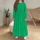 thumbnail image 5 of Cowsor Girls Maxi Dress Long Sleeve Casual Holiday Dress with Pockets, 5 of 6