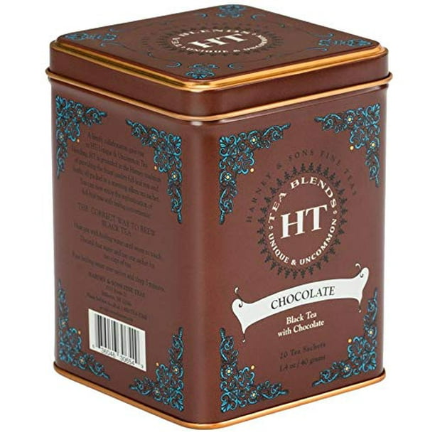 Harney & Sons Fine Tea Tin, Chocolate Flavor, 20 Tea Bags
