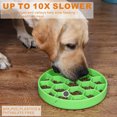 thumbnail image 4 of Flmtop Pet Honeycomb Design Anti-Gulping Non Skid Slow Feeder Eating Dogs Cats Bowl Orange, 4 of 9