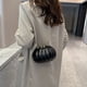 thumbnail image 5 of Bolso de hombro con cadena para mujer, bolso de mano informal de PU, pequeño bolso redondo, bolsos de Halloween, 5 of 7
