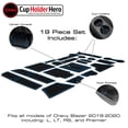 thumbnail image 3 of CupHolderHero for Chevy Blazer Accessories 2019-2021 Custom Liner Accessories – Premium Cup Holder, Console, and Door Pocket Inserts - (Blue Trim), 3 of 6