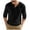 Black, variant on Men's Casual Pullover Tops Knit Solid Color Quarter Button Down Round Neck Long Sleeve Casual Loose Top Shirt (XL, White)