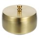 thumbnail image 1 of Skrivbordsaskkopp med lock Askkontainer Rostfritt stål Askkopp Bordsskiva Dekor (FMY) Golden, 1 of 2