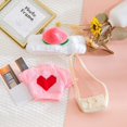 thumbnail image 3 of 30cm Stuffed Dolls Accessories LaLafanfan Cafe Duck/Rabbit with Clothes Plush Toy Cartoon Hoodie Clothing Hair Band Kids Gift, 3 of 5