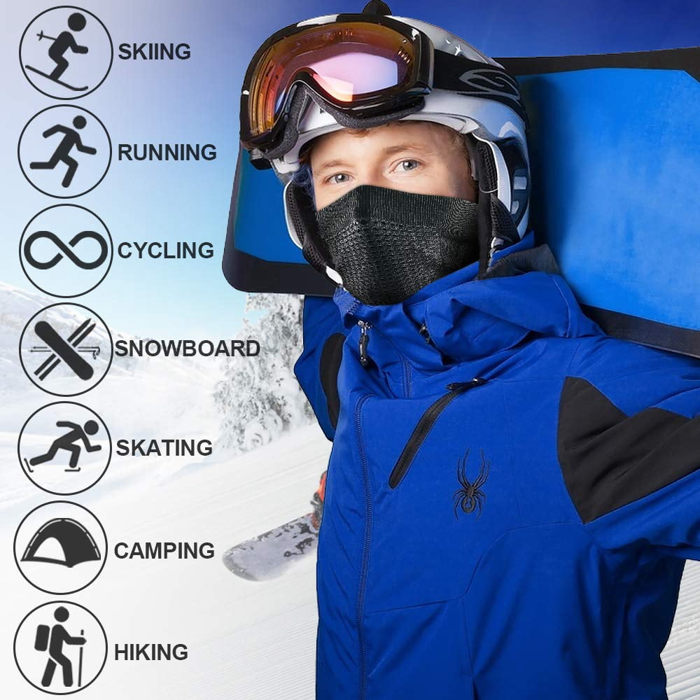Winter Neck Warmer Gaiter Windproof Face Mask Balaclava Bandana For Ski Snowboard