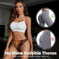 thumbnail image 4 of Thongs for Women - Halloween Flame Castle Ghost No Show Seamless Womens Thongs Underwear, Soft Stretch G String Thongs for Women,Cuteness Ladies Thong Bikini Panties Briefs, 4 of 5