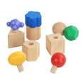 thumbnail image 2 of lionlar Building Blocks Nuts Bolts Toy Insert Blocks Screw for Children Preschoolers, 2 of 9