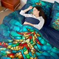 thumbnail image 4 of Manfei Bohemian Xmas Tree Twin Bedding Sets 7-Piece, Vintage Fashion Abstract Bedding Comforter Set, Teens Kids Boys Girls Reversible Sheet Sets, Microfiber Bedroom Decor, 4 of 7