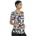 thumbnail image 4 of Tooniforms Scrubs Top For Women V-Neck TF686, 4 of 7