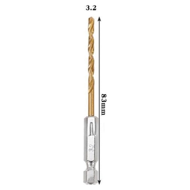 1 Pcs Disque de Perceuse HSS Haute Vitesse en Acier Titane 1/4 Hexagone 3.2mm