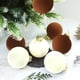 thumbnail image 4 of Bolas decorativas navideñas, 12 bolas navideñas de terciopelo, bolas flocadas para árbol de Navidad, bolas de plástico, adornos colgantes decorativos de Navidad, decoración para árbol de Navidad de 3,, 4 of 5