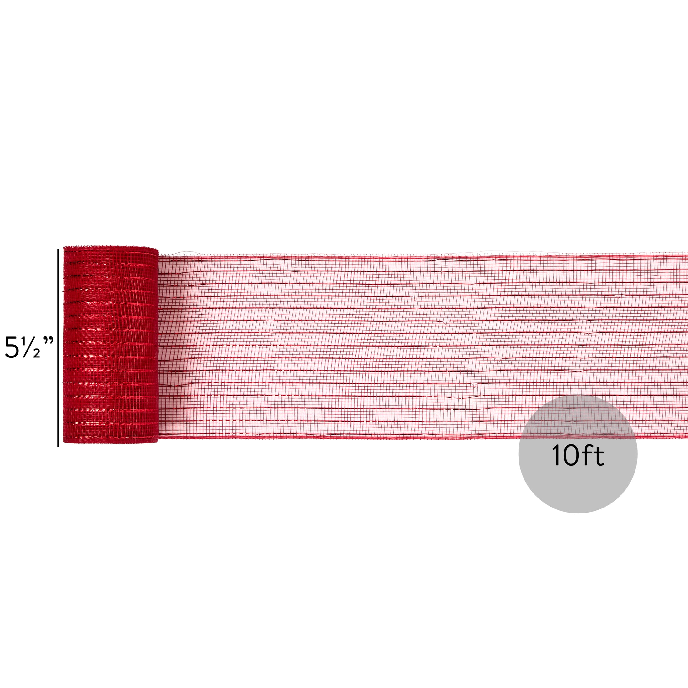 Simplicity mesh red 5.5in 10 yard, prefect for wreaths and decorating
