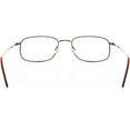 thumbnail image 2 of Optical Eyewear - Rectangle Shape, Metal Full Rim Frame - Prescription Eyeglasses RX, Bronze Amber, 2 of 4