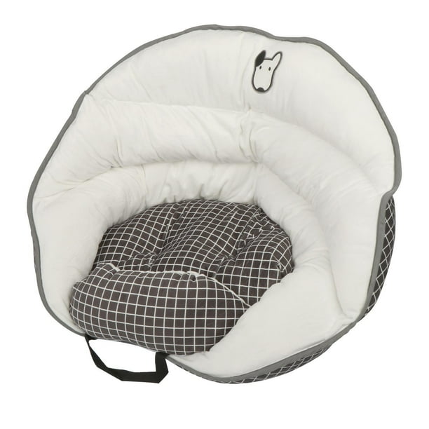 Asiento para perros, asiento para mascotas, asiento de seguridad para mascotas, cama para perros para coche con bolsillo rejilla negra Gloria Portadores de asiento de coche