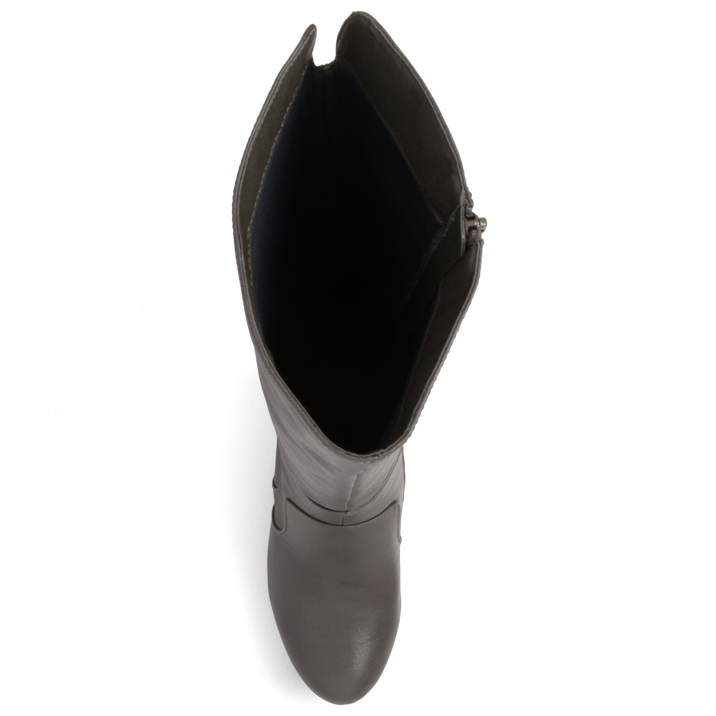 Journee Womens Carver Wide Calf Stacked Heel Knee High Boots