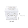 thumbnail image 5 of KAKOWELY Acrylic Wedding Card Box DIY Envelop Card Box Money Storage Box Wedding Supply,10.04"X9.84"X8.27", 5 of 5