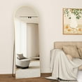 thumbnail image 3 of CONGUILIAO Full Length Mirror 58"x18" Arch Floor Mirror with Stand Arched Mirror Full Body Mirror Gold Standing Hanging or Leaning Against Wall for Bedroom Entry, Bedroom, Living Room, 3 of 5