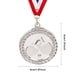 thumbnail image 3 of Medalla Pong 5 Cm Con Cinta para El Cuello Competiciones Fiestas Y Carreras (plata), 3 of 3