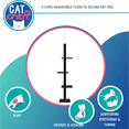 thumbnail image 2 of Cat Craft 90-in Cat Tree & Scratching Post Tower, Charcoal, 2 of 6