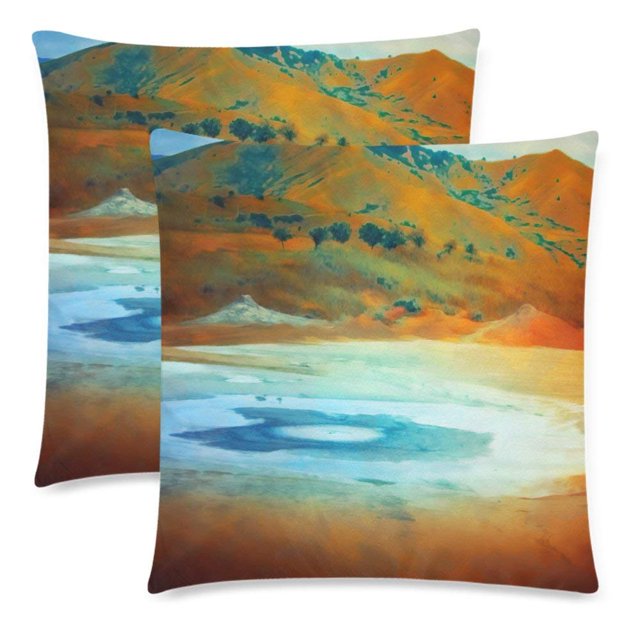Fundas de almohada ABPHQTO Surreal Nature Scene 45x45 cm juego de 2
