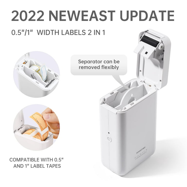 NIIMBOT Label Maker Machine, D11 Label Printer with 1 Roll Tape, Portable  Wireless Mini Label Makers Multiple Templates Available for Home Office