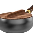 thumbnail image 6 of Fiocias Nonstick Fry Handle Multipurpose Gas Cookware Frying Wok Pan Flat Bottom Wok for wood lid, 6 of 9
