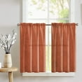 thumbnail image 2 of Faux Burlap Café Tier Curtains Window Treatment Kitchen Home Décor, 2 of 2