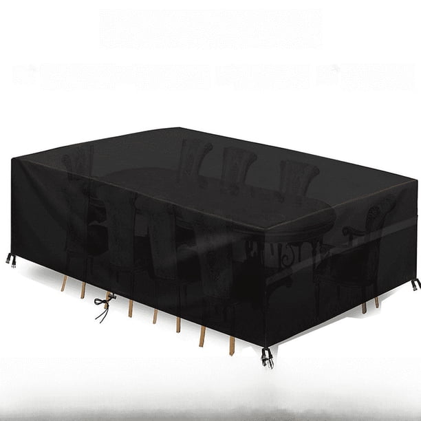 Cubierta de tela Oxford 420D para muebles de exterior, cubierta cuadrada para el hogar, jardín, patio, hogar, protección solar, mesa y silla, cubierta para lluvia