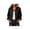 Black, variant on Zynoxe Women's Cropped Jacket Fashionable Corduroy Cuffs & Collared Jackets for Women Relaxed Long Sleeve Button Down Casual Jackets Solid Color Casual Outerwear With Side Pockets S