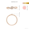 thumbnail image 4 of ANGARA Natural 0.04 Ct. Diamond Solitaire Promise Ring in 14K Rose Gold for Women (Ring Size: 3.5), 4 of 9