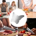 thumbnail image 5 of CMrtew Butterfly Finger Guard for Cutting aid, Kitchen Tool, Stainless Steel Knife Protector, Adjustable Hand Protect Fingers, Avoid Hurting, Slicing and Chopping, Silver, 5 of 6