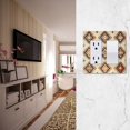 thumbnail image 5 of Yayeee Rocker Switch Wall Plate 1-Gang 4.6"x2.9" Home Decorative Outlet Cover, Geometric Designs, 5 of 6