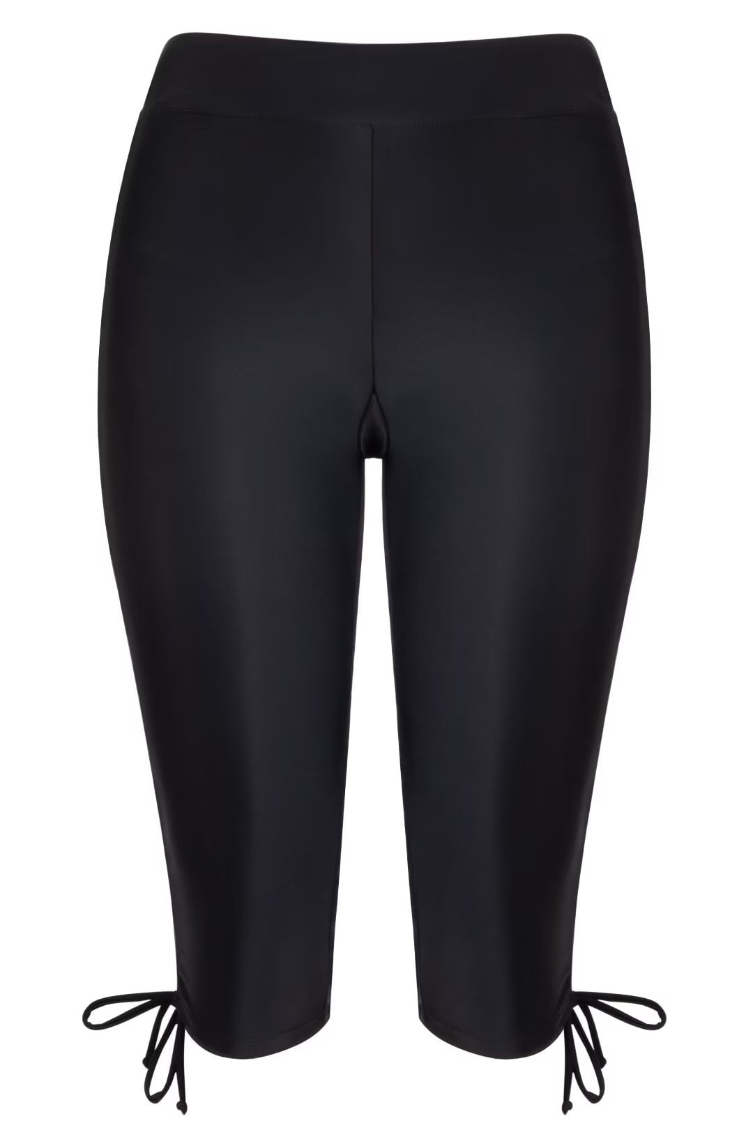 Beautikini Womens Plus Size Rash Guard Capris Long Swim Board Shorts High Waisted Tankini