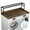 Walnut, variant on Washer Dryer Countertop with Shelves, Laundry Countertop with 2-Tier Shelf over Wooden Washer and Dryer with Non-Slip Pads, Laundry Room Organization and Storage 54"W x 27.5"D (Black-2-Tier)