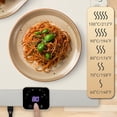 thumbnail image 4 of Ceimmolca Food Warmer Mat Portable Silicone Warming Plate Roll Up Heating Tray For Food 5 Heat (White), 4 of 8