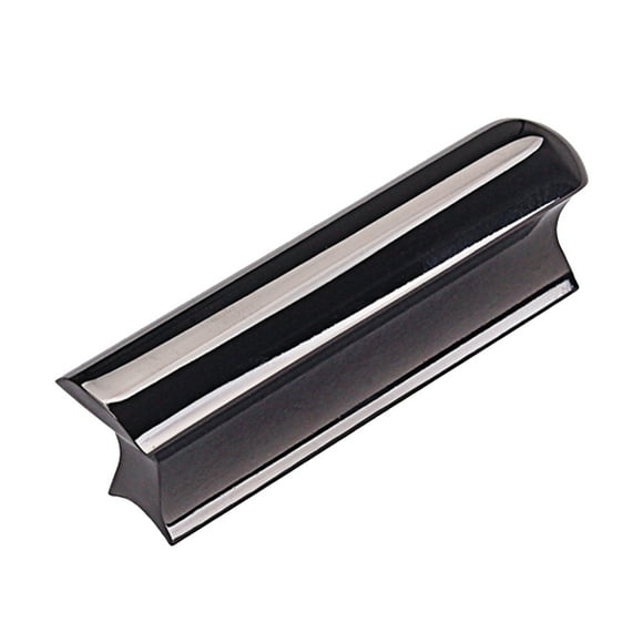 OUNONA Lap Guitar Playing Slide Bar Black Stainless Steel 1Pack for Musicians