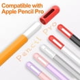 thumbnail image 2 of 2in1 Pencil Case Holder for Apple Pencil Pro Color Matching Soft Silicone Ultra-thin Sleeve Protective Cover for IPad Pencil Pro 1Pc Nib Cover, 2 of 6