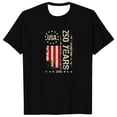 thumbnail image 4 of WEIWEN Mens 4th of July T Shirts Big and Tall Casual 250 Anniversary USA Tshirts Shirts for Men 250th American 250 Years 4th July 2026 T-Shirts Man Clothing Black, M, 4 of 5