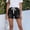 Black2, variant on Drawstring Denim Shorts Running Shorts Pull On Denim Shorts Workout Shorts Women Pleated Linen Shorts Women Casual Denim Shorts Elastic Denim Shorts For Women Jegging Shorts Light Blue S
